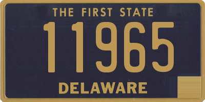 DE license plate 11965