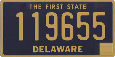 DE license plate 119655