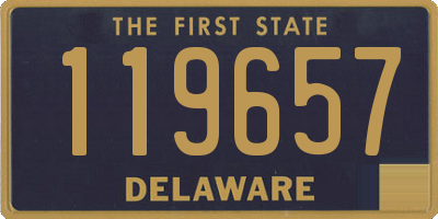 DE license plate 119657