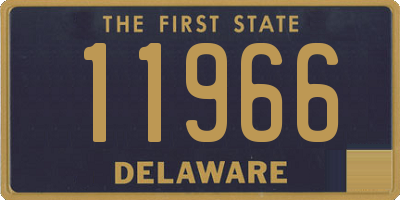 DE license plate 11966