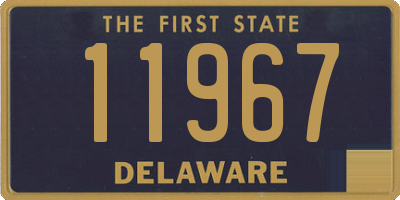 DE license plate 11967