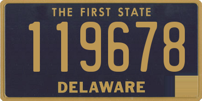 DE license plate 119678