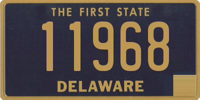 DE license plate 11968