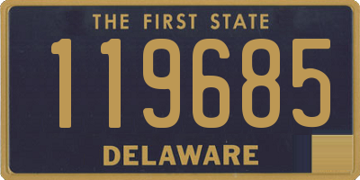 DE license plate 119685