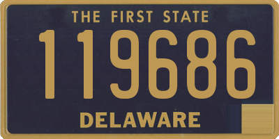 DE license plate 119686