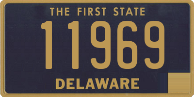 DE license plate 11969