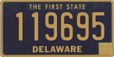 DE license plate 119695