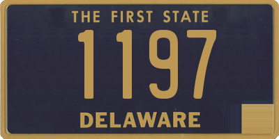 DE license plate 1197