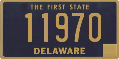 DE license plate 11970