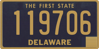 DE license plate 119706