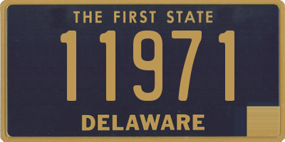 DE license plate 11971