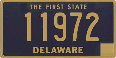 DE license plate 11972