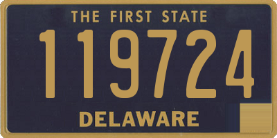 DE license plate 119724