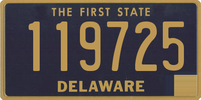 DE license plate 119725