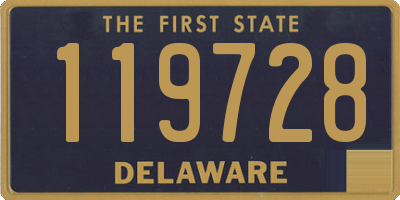 DE license plate 119728