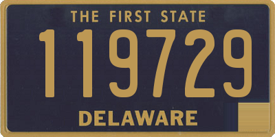 DE license plate 119729