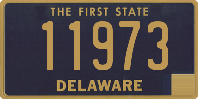 DE license plate 11973