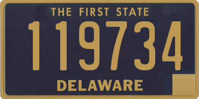 DE license plate 119734