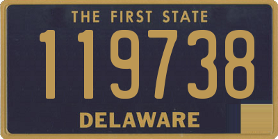 DE license plate 119738