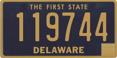 DE license plate 119744