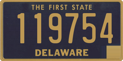 DE license plate 119754