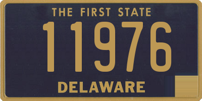 DE license plate 11976