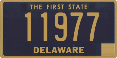 DE license plate 11977