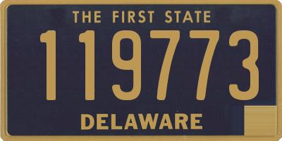 DE license plate 119773