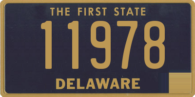 DE license plate 11978