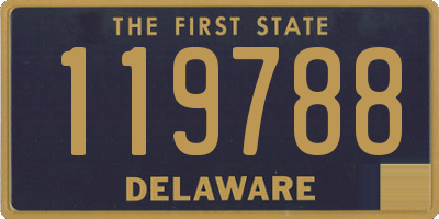 DE license plate 119788