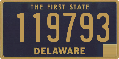 DE license plate 119793