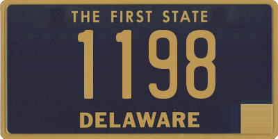 DE license plate 1198