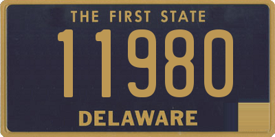 DE license plate 11980