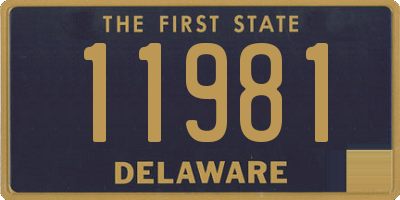 DE license plate 11981