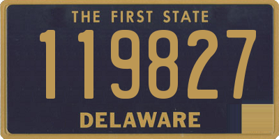 DE license plate 119827