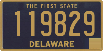 DE license plate 119829