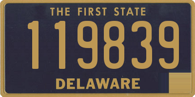 DE license plate 119839