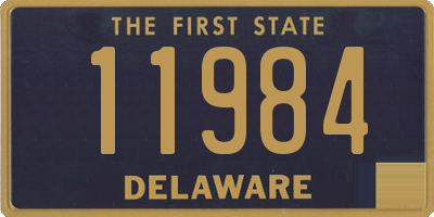 DE license plate 11984