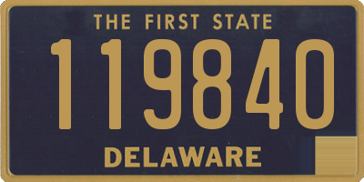 DE license plate 119840