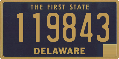 DE license plate 119843