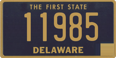 DE license plate 11985