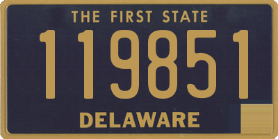 DE license plate 119851