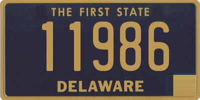 DE license plate 11986