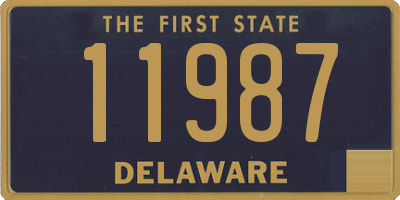 DE license plate 11987