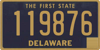 DE license plate 119876