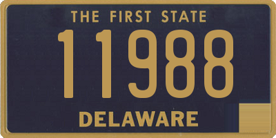 DE license plate 11988