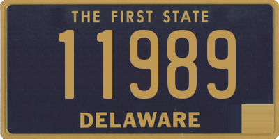 DE license plate 11989