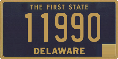 DE license plate 11990