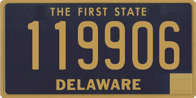 DE license plate 119906