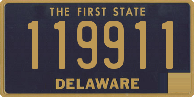 DE license plate 119911